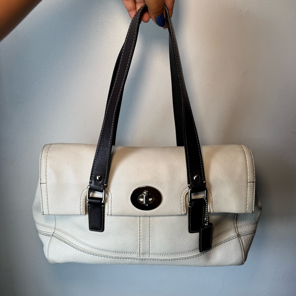 Vintage Coach Hamilton Leather Shoulder Bag